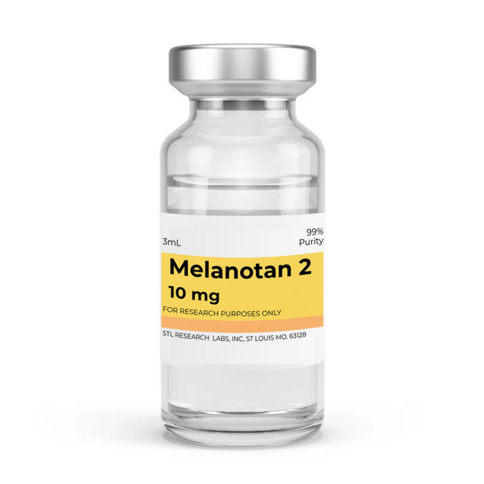 Melanotan 2 10 mg research peptide vial from STL Research Labs