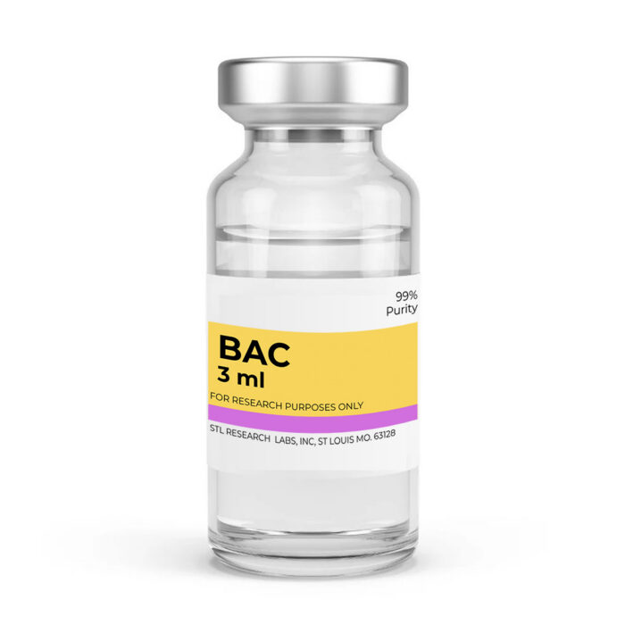 BAC 3 mL bacteriostatic water vial from STL Research Labs